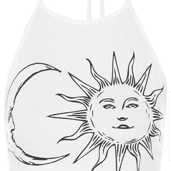 BOGO 1\2 OFF | Sun 🌞 & 🌜Moon Halter Crop Top